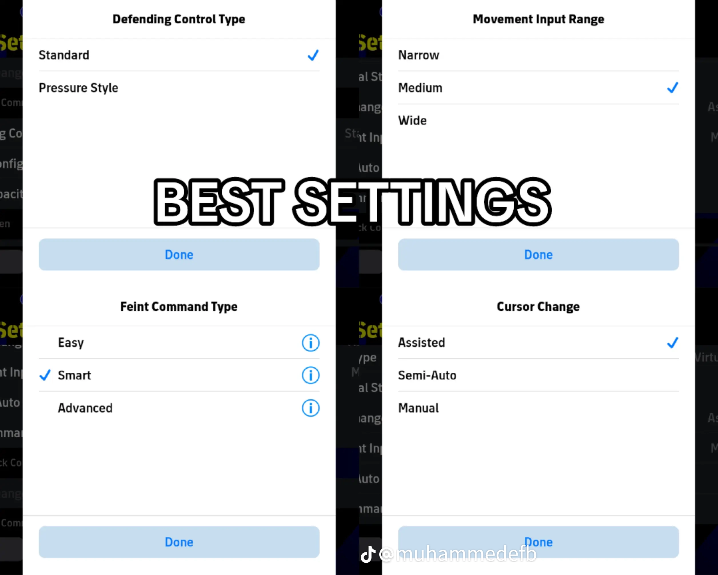 eFootball setting
