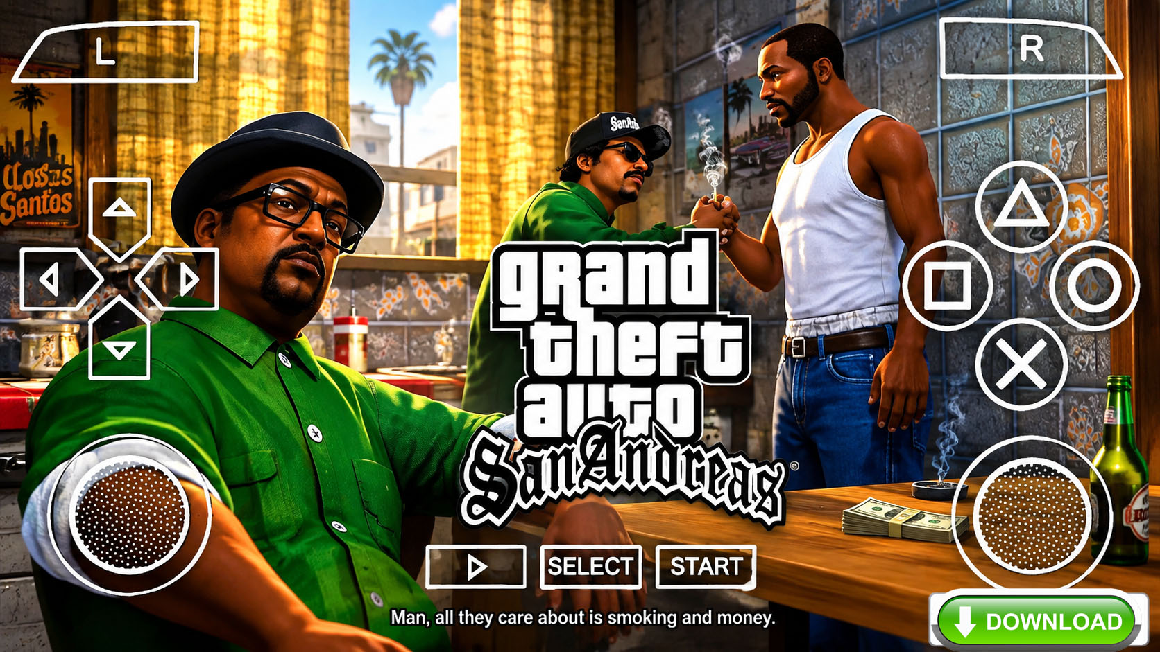 GTA San Andreas PPSSPP ISO For Android (GTA SA)